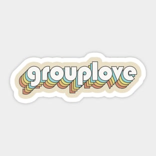 Retro Grouplove Sticker